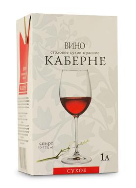 Вино столовое красное сухое «Славянская Лоза Каберне, 2 л»