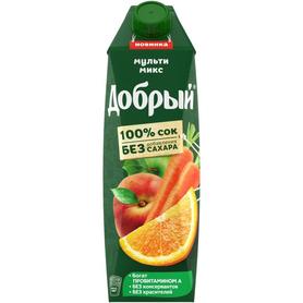 Сок «Добрый Multi-Mix Яблоко Апельсин Персик Морковь»