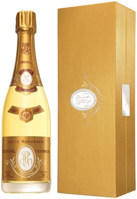 Шампанское белое брют «Cristal» 2012 г. в подарочной упаковке