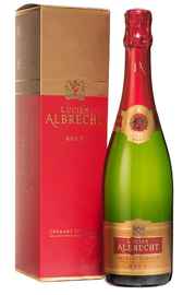 Вино игристое белое брют «Cremant d’Alsace Lucien Albrecht Brut» в подарочной упаковке