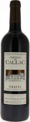 Вино красное сухое «Chateau de Callac Graves» 2016 г.