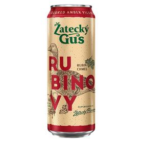 Пиво «Zatecky Gus Rubínový» в жестяной банке
