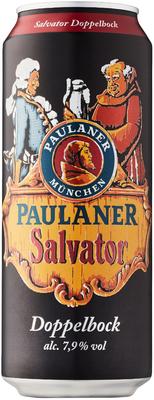 Пиво «Paulaner Salvator» в жестяной банке