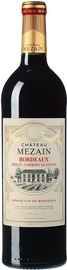 Вино красное сухое «Chateau Mezain Bordeaux» 2018 г.