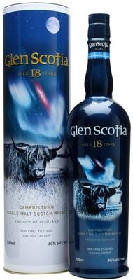 Виски шотландский «Glen Scotia 18 Years Old» в тубе