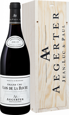 Вино красное сухое «Clos De La Roche Grand Cru» 2017 г. в деревянной подарочной упаковке