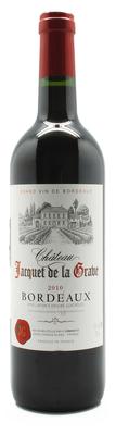 Вино красное сухое «Chateau Jacquet de la Grave Bordeaux 2010» географического наименования регион Бордо
