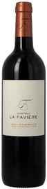 Вино красное сухое «Chateau La Faviere Bordeaux Superieur» 2014 г.