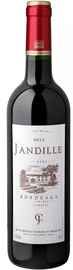 Вино красное сухое «Jandille Bordeaux Producta Vignobles» 2014 г.