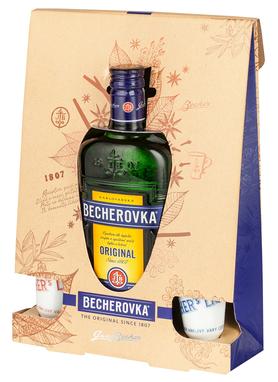Ликер «Becherovka» в подарочной упаковке