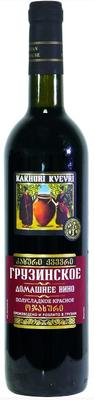 Вино красное полусладкое «Kakhuri Qvevri Домашнее Вино»