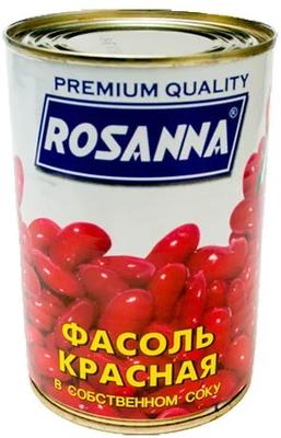Овощные консервы «Фасоль Россана красная в собственном соусе» 400 гр.