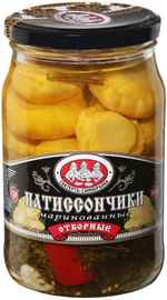 Овощные консервы «Скатерть-самобранка Патисончики целые маринованые» 720 гр.