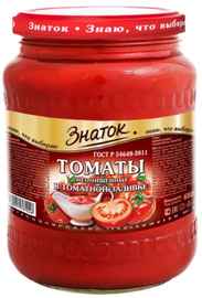 Овощные консервы «Знаток Томаты неочищенные в томатной заливке» 680 гр.